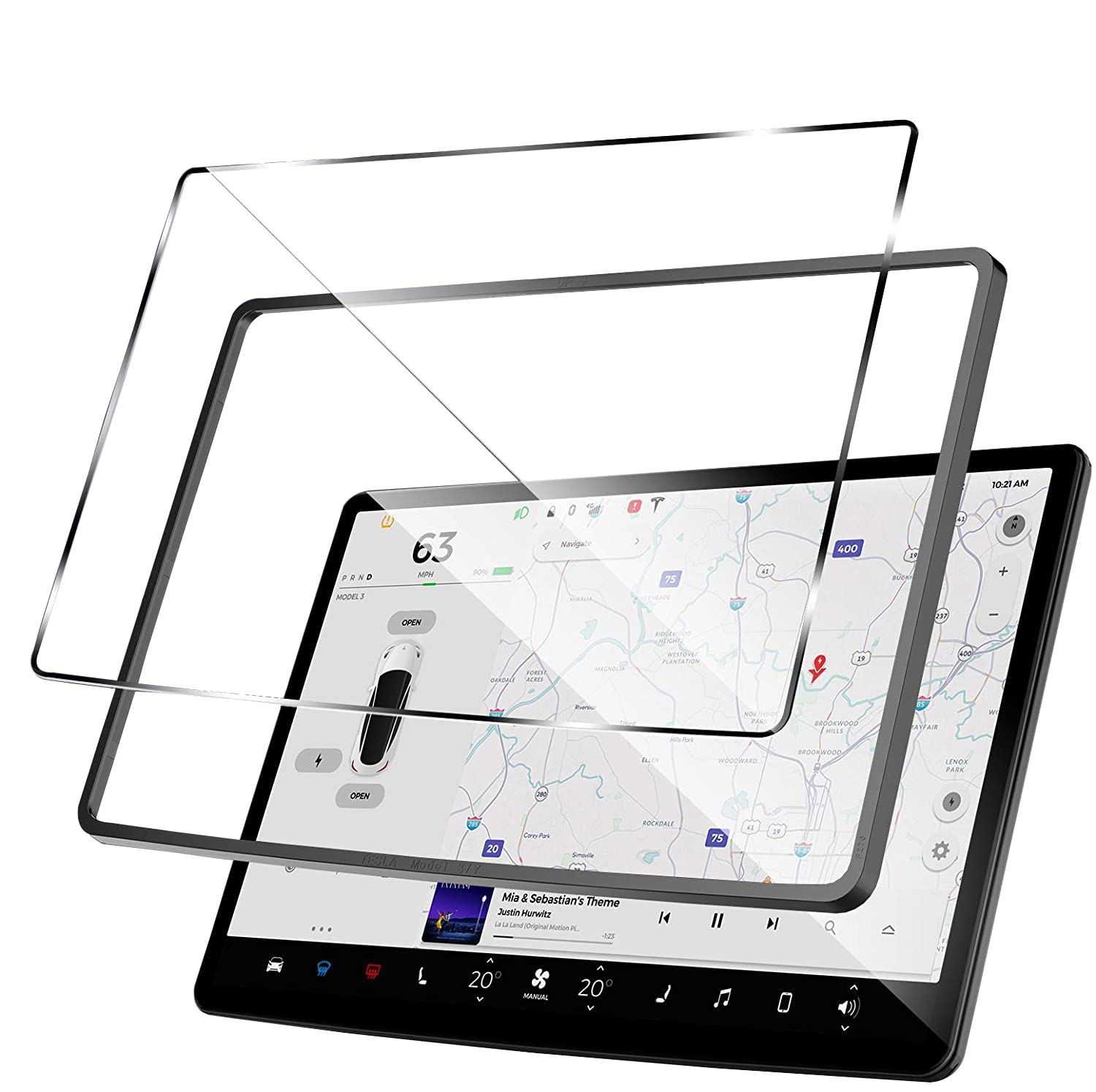 Ekrano apsauga Matte – Tesla Model 3 / Model Y